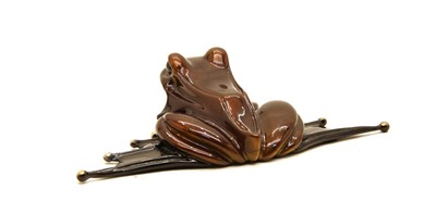 Lot 232 - A Tim Cotterill 'Frogman' bronze frog, 'Coco'