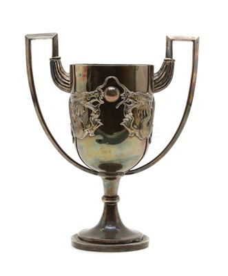 Lot 20 - A Chinese silver trophy cup