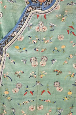 Lot 186 - A Chinese embroidered kesi robe