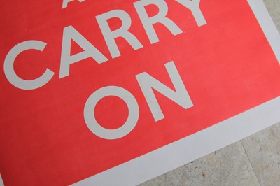 Lot 140 - 'KEEP CALM AND CARRY ON'