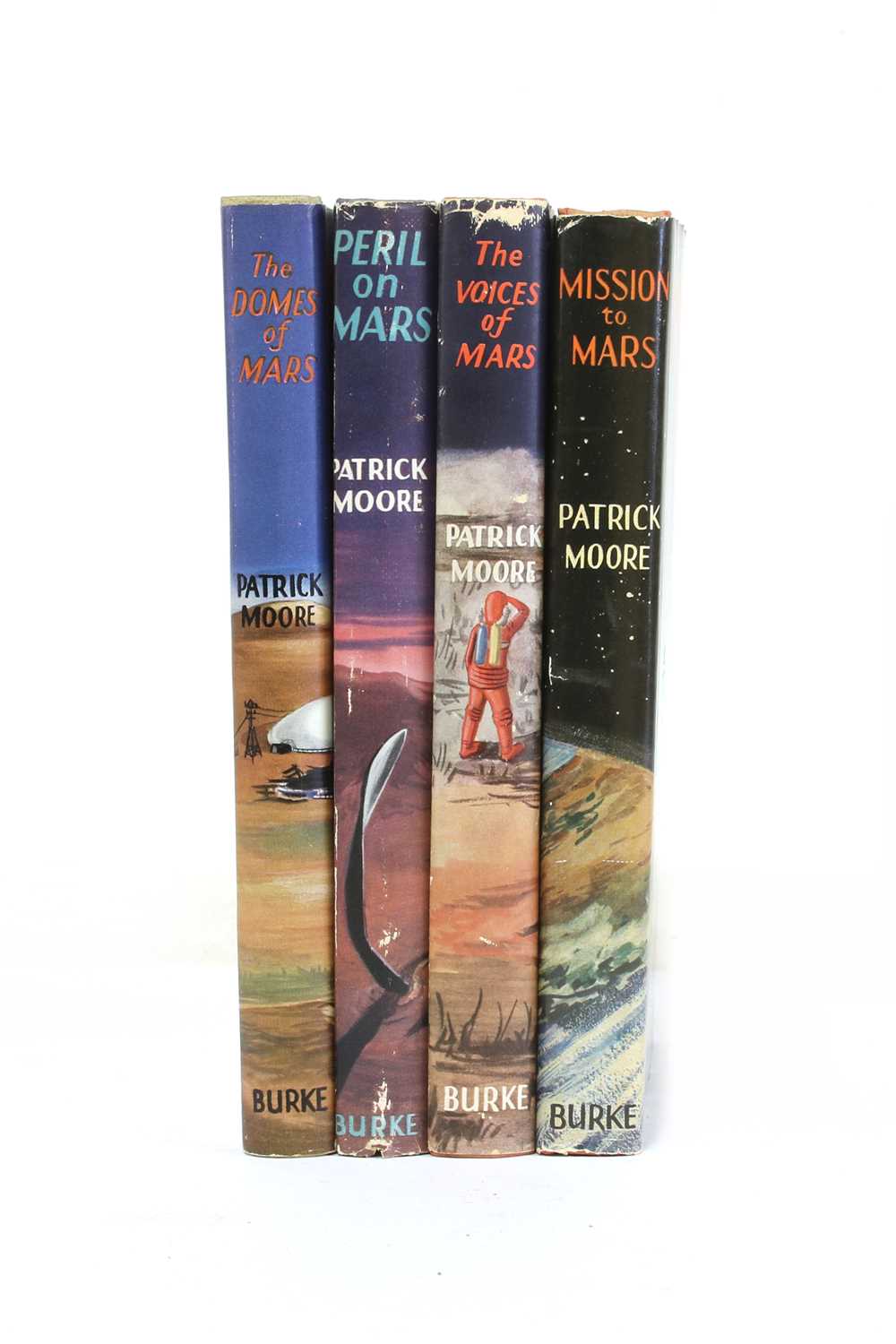 Lot 4 - Patrick MOORE (3 Science Fiction first editions with Dust jacket, VG+