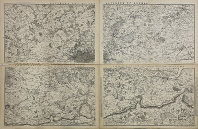 Lot 146 - CASSELL'S MAP OF THE ENVIRONS OR TWENTY MILES ROUND LONDON