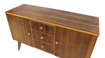 Lot 267 - A 'Cumbrae' walnut and sycamore sideboard