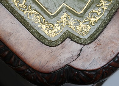 Lot 132 - A Chippendale period mahogany twin pedestal desk