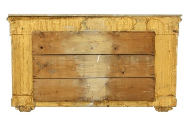 Lot 437 - A pair of painted wood breakfront console tables