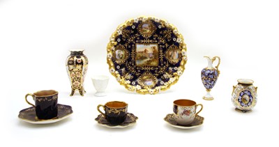 Lot 138 - Four miniature Coalport cabinet cups and saucers