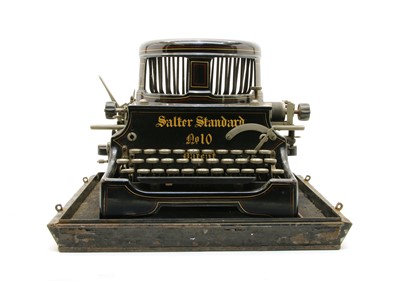Lot 96P - A Salter standard 10 typewriter in tin carry case