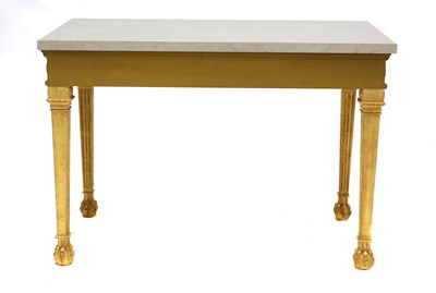 Lot 121 - A pair of giltwood console tables