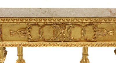 Lot 121 - A pair of giltwood console tables