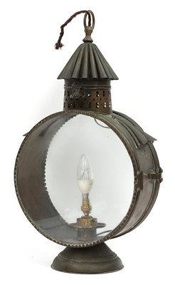 Lot 271 - A Victorian Hinks patent brass lantern