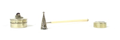 Lot 298 - A Victorian silver candle snuffer