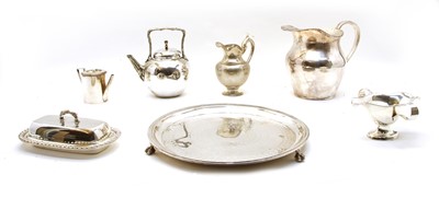 Lot 10 - A collection of silver plated tea and table wares