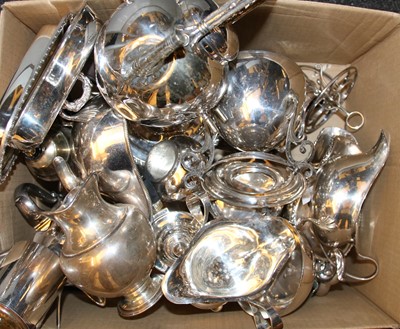 Lot 10 - A collection of silver plated tea and table wares