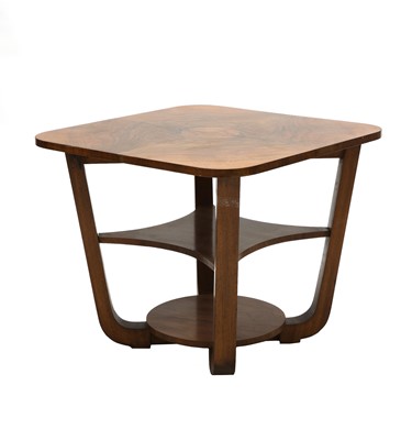 Lot 164 - An Art Deco walnut table