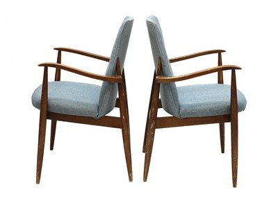 Lot 509 - A pair of beech armchairs