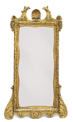 Lot 467 - A George II-style giltwood wall mirror