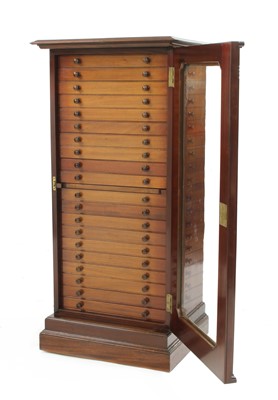 Lot 328 - A mahogany collector's cabinet