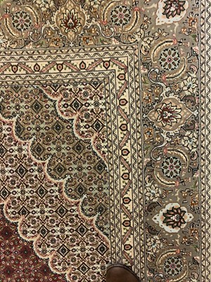 Lot 870 - A Persian wool rug