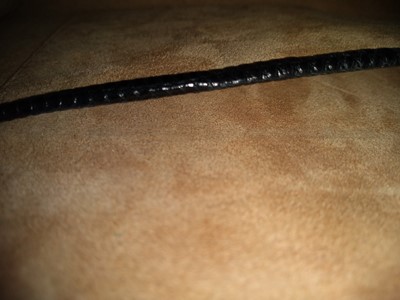 Lot 72 - A vintage black crocodile leather handbag