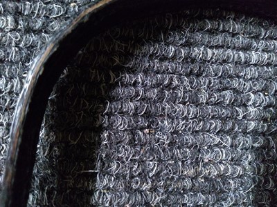 Lot 73 - A vintage black crocodile leather handbag