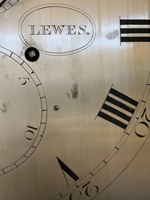 Lot 464 - A mahogany longcase clock by Abraham Weston, Lewes