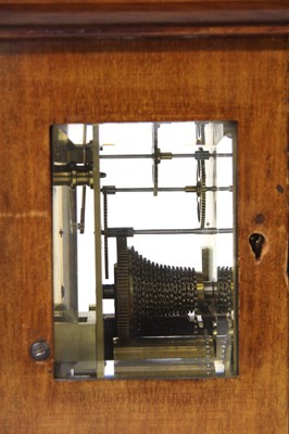 Lot 124 - A mahogany library timepiece