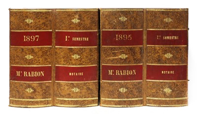 Lot 321 - A pair of French book boxes