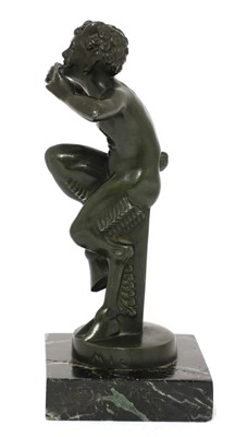 Lot 833 - A bronze figure of Pan