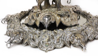 Lot 28 - A Victorian silver-plated centrepiece