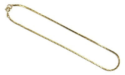 Lot 66 - A 9ct gold cobra link chain