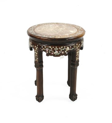 Lot 713 - A Chinese hardwood jardiniere stand