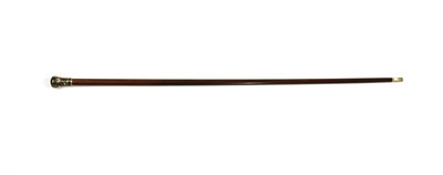 Lot 498 - An inlaid horn handled walking stick