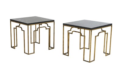 Lot 460 - A pair of Art Deco-style occasional tables