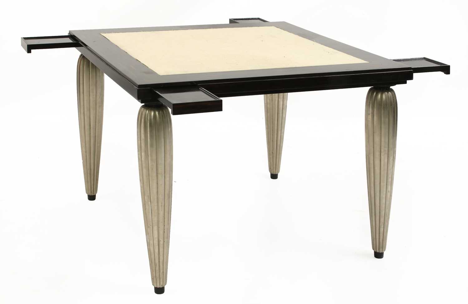 Lot 136 - An Art Deco Macassar ebony games table