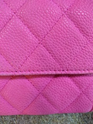 Lot 91 - A Chanel pink Continental wallet