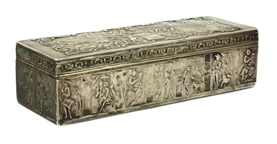 Lot 273 - A Dutch silver rectangular box