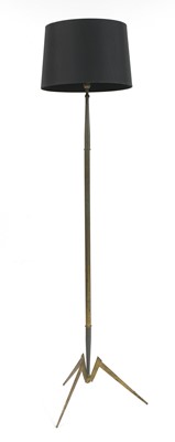 Lot 335 - A Continental metal standard lamp