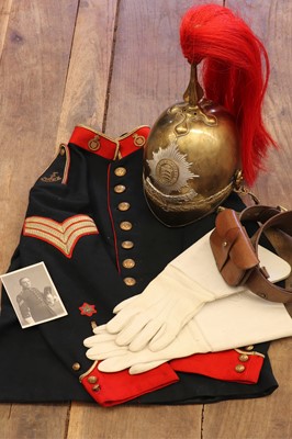 Lot 713 - An Essex Yeomanry uniform belonging to SQMS Robert Allen