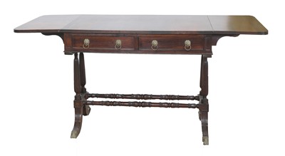 Lot 938 - A Bengal rosewood 'Sheesham wood' sofa table