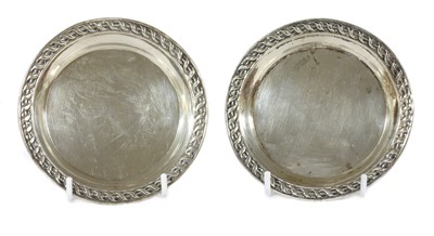 Lot 275 - A pair of sterling silver dishes by Tiffany & Co.