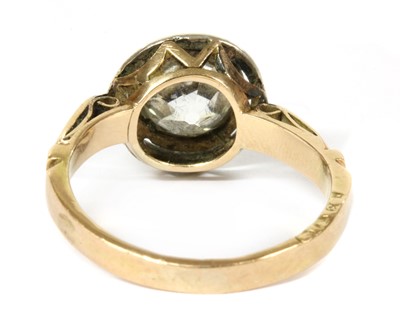 Lot 297 - A gold single stone diamond ring