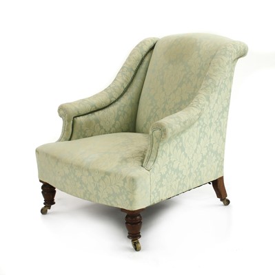 Lot 731 - A Victorian tub armchair