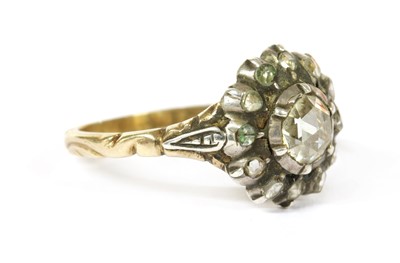 Lot 343 - A Dutch rose cut diamond cluster ring