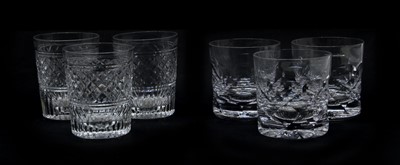 Lot 467 - A set of six Tudor crystal glass tumblers