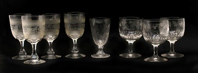 Lot 394 - A collection of Victorian and later glassware