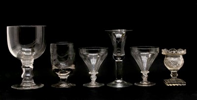 Lot 408 - A collection of Georgian and later drinking glasses and glassware