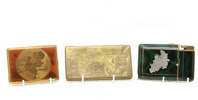 Lot 19 - A collection of seven 1940s commercially manufactured cigarette cases