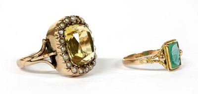 Lot 197 - Two gold rings