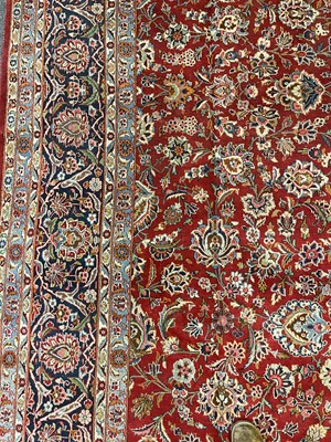 Lot 303 - A Persian Kashan carpet