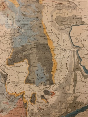 Lot 905 - 'Palaeontological map of the British Islands'